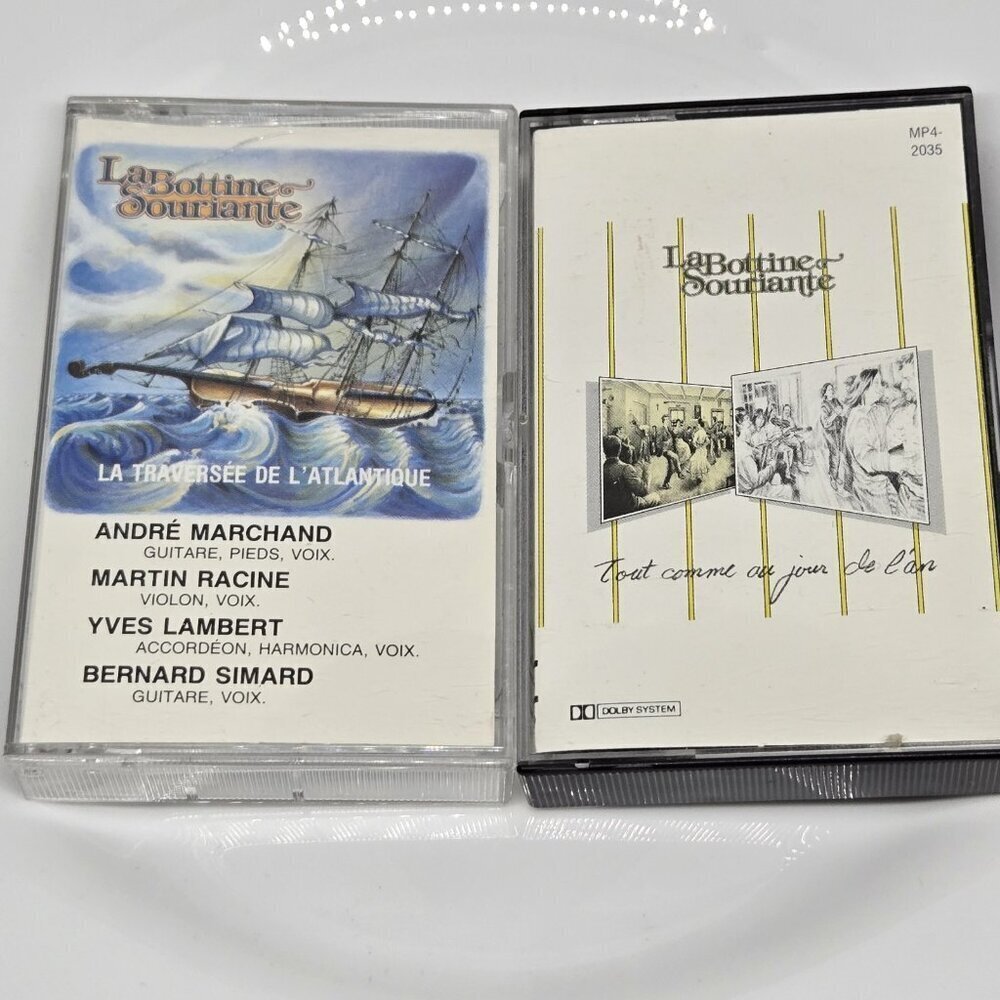La Bottine Souriante Vintage Cassette Tapes Lot French Canadian Folk